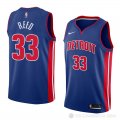 Camiseta Willie Reed #33 Detroit Pistons Icon 2018 Azul