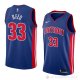 Camiseta Willie Reed #33 Detroit Pistons Icon 2018 Azul