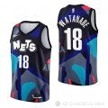 Camiseta Yut Watanabe #18 Brooklyn Nets Ciudad 2023-24 Negro