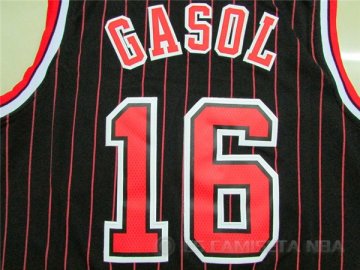 Camiseta retro Gasol #16 Chicago Bulls Negro