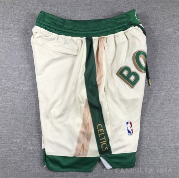 Pantalone Boston Celtics Ciudad Just Don 2023-24 Crema