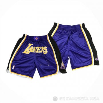 Pantalone Los Angeles Lakers Just Don Violeta2