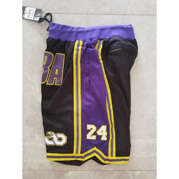 Pantalone Los Angeles Lakers Mamba Violeta Negro