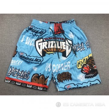 Pantalone Memphis Grizzlies Slap Sticker Just Don Azul