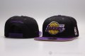Sombrero Los Angeles Lakers Snapbacks Negro Violeta