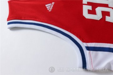 Camiseta 76ers #25 Simmons Rojo
