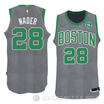 Camiseta Abdel Nader #28 Boston Celtics Navidad 2018 Verde