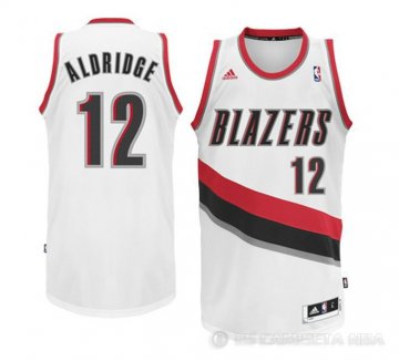 Camiseta Aldridge #12 Portland Trail Blazers Blanco