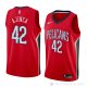 Camiseta Alexis Ajinca #42 New Orleans Pelicans Statement 2018 Rojo