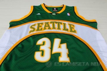 Camiseta Allen Sonics #34 Seattle SuperSonics Verde