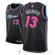 Camiseta Bam Adebayo #13 Miami Heat Ciudad 2018-19 Negro