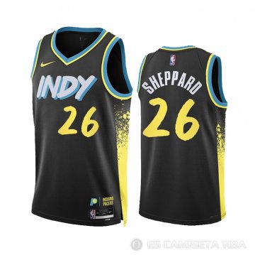 Camiseta Ben Sheppard #26 Indiana Pacers Ciudad 2023-24 Negro