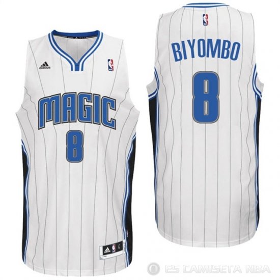 Camiseta Biyombo #8 Orlando Magic Blanco - Haga un click en la imagen para cerrar