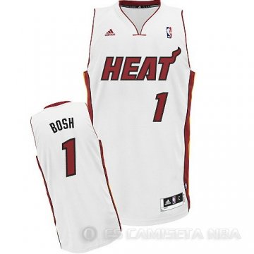 Camiseta Bosh #1 Miami Heat Blanco