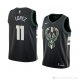 Camiseta Brook Lopez #11 Milwaukee Bucks Statement 2018 Negro