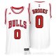 Camiseta Brooks #0 Chicago Bulls Blanco