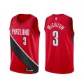 Camiseta CJ McCollum NO 3 Portland Trail Blazers Statement Rojo