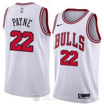 Camiseta Cameron Payne #22 Chicago Bulls Association 2018 Blanco
