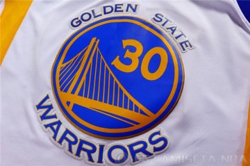 Camiseta Curry Campeonato #30 Golden State Warriors Blanco