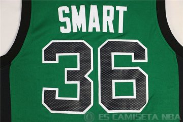 Camiseta Smart #36 Boston Celtics Borde DE Color Verde Oscuro