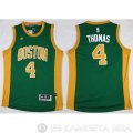 Camiseta Thomas #4 Boston Celtics Verde Phnom Penh