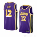 Camiseta Channing Frye #12 Los Angeles Lakers Statement 2018-19 Violeta