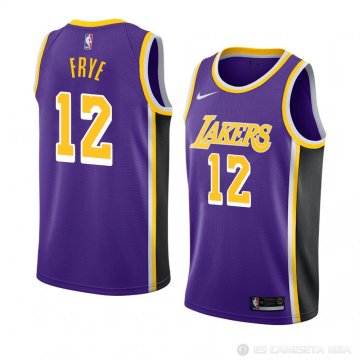 Camiseta Channing Frye #12 Los Angeles Lakers Statement 2018-19 Violeta
