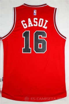 Camiseta Retro Gasol #16 Chicago Bulls Rojo