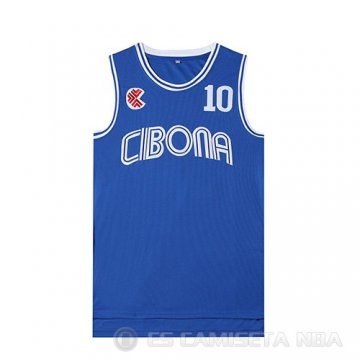 Camiseta Cibona Petrovic #10 Pelicula Azul