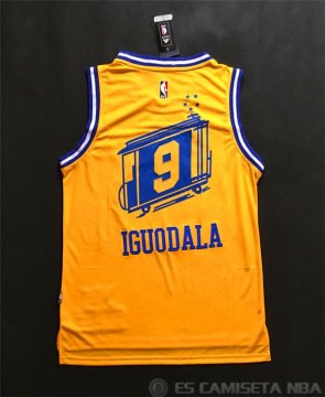 Camiseta Iguodala #9 Golden State Warriors Amarillo