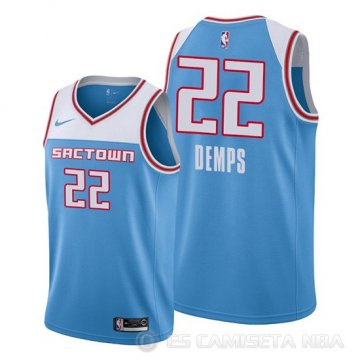 Camiseta Cody Demps #22 Sacramento Kings Ciudad Azul
