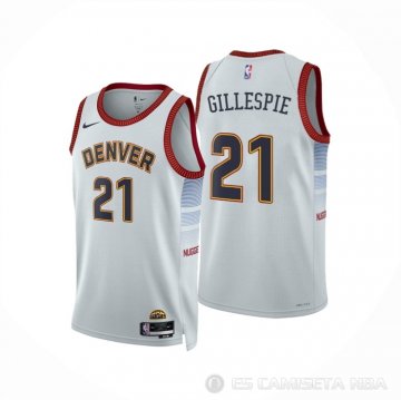 Camiseta Collin Gillespie #21 Denver Nuggets Ciudad 2022-23 Blanco