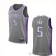 Camiseta De'Aaron Fox #5 Sacramento Kings Ciudad 2022-23 Gris