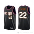 Camiseta Deandre Ayton #22 Phoenix Suns Ciudad 2019-20 Negro