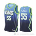 Camiseta Delon Wright #55 Dallas Mavericks Ciudad Edition Azul