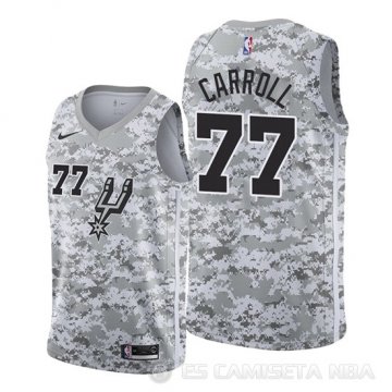 Camiseta Demarre Carroll #77 San Antonio Spurs Earned Camuflaje