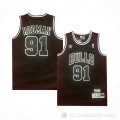 Camiseta Dennis Rodman #91 Chicago Bulls Retro Negro