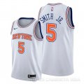 Camiseta Dennis Smith Jr. #5 New York Knicks Statement Blanco