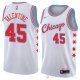 Camiseta Denzel Valentine #45 Chicago Bulls Ciudad 2018 Blanco