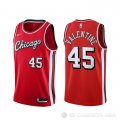 Camiseta Denzel Valentine NO 45 Chicago Bulls Ciudad 2021-22 Rojo