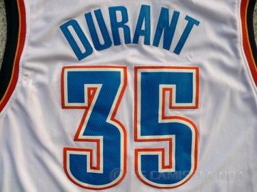 Camiseta Durant #35 Oklahoma City Thunder Blanco