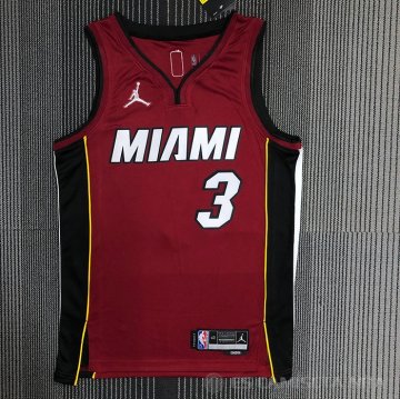 Camiseta Dwyane Wade #3 Miami Heat Statement 2020-21 Rojo