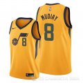 Camiseta Emmanuel Mudiay #8 Utah Jazz Statement Oro