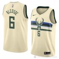 Camiseta Eric Bledsoe #6 Milwaukee Bucks Ciudad 2018 Crema