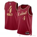 Camiseta Evan Mobley #4 Cleveland Cavaliers Ciudad 2023-24 Rojo