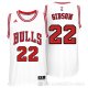 Camiseta Gibson #22 Chicago Bulls Blanco