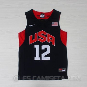 Camiseta Harden #12 USA 2012 Negro