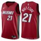 Camiseta Hassan Whiteside #21 Miami Heat Statement 2018 Rojo