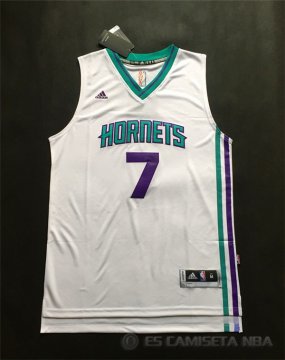 Camiseta Retro Lin #7 Charlotte Hornets Blanco