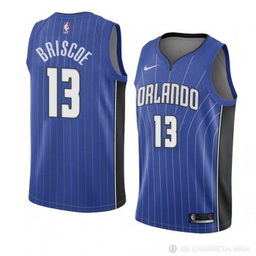 Camiseta Isaiah Briscoe #13 Orlando Magic Icon 2017-18 Azul